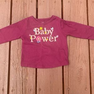 Garanimals girls long sleeve top. Size 3-6 months